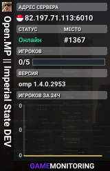 Open.MP || Imperial State DEV