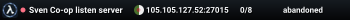 Sven Co-op listen server