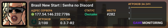 Brasil New Start | Senha no Discord