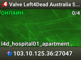 Valve Left4Dead Australia Server (srcds1016-syd1.171.33)