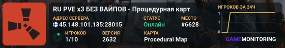 RU PVE x3 БЕЗ ВАЙПОВ - Процедурная карт
