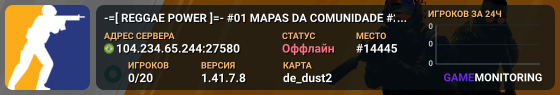 -=[ REGGAE POWER ]=- #01 MAPAS DA COMUNIDADE #2026
