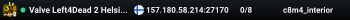 Valve Left4Dead 2 Helsinki Server (srcds1006-hel-hetz.380.156)