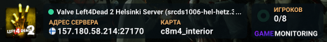 Valve Left4Dead 2 Helsinki Server (srcds1006-hel-hetz.380.156)