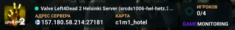 Valve Left4Dead 2 Helsinki Server (srcds1006-hel-hetz.380.167)