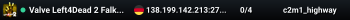 Valve Left4Dead 2 Falkenstein Server (srcds1002-fsn-hetz.421.15