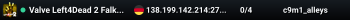 Valve Left4Dead 2 Falkenstein Server (srcds1001-fsn-hetz.421.18