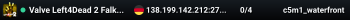 Valve Left4Dead 2 Falkenstein Server (srcds1003-fsn-hetz.421.19