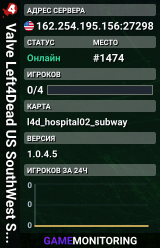 Valve Left4Dead US SouthWest Server (srcds2002-lax2.389.284)