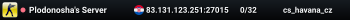 Plodonosha's Server