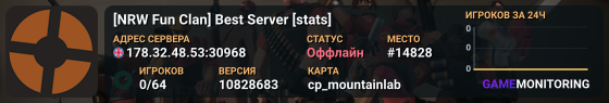 [NRW Fun Clan] Best Server [stats]
