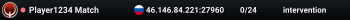 Player1234 Match