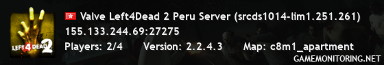 Valve Left4Dead 2 Peru Server (srcds1014-lim1.251.261)