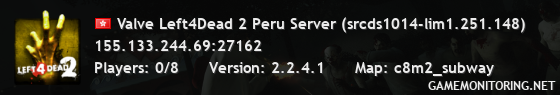 Valve Left4Dead 2 Peru Server (srcds1014-lim1.251.148)