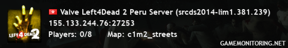 Valve Left4Dead 2 Peru Server (srcds2014-lim1.381.239)