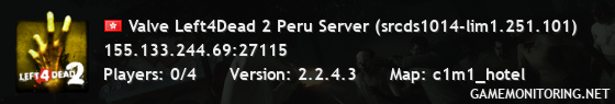 Valve Left4Dead 2 Peru Server (srcds1014-lim1.251.101)