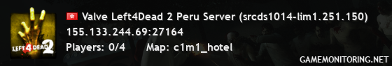 Valve Left4Dead 2 Peru Server (srcds1014-lim1.251.150)