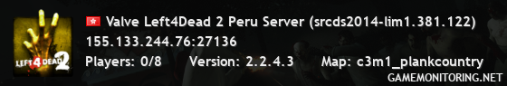 Valve Left4Dead 2 Peru Server (srcds2014-lim1.381.122)