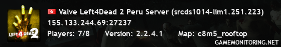 Valve Left4Dead 2 Peru Server (srcds1014-lim1.251.223)