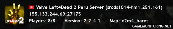 Valve Left4Dead 2 Peru Server (srcds1014-lim1.251.161)