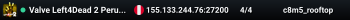 Valve Left4Dead 2 Peru Server (srcds2014-lim1.381.186)