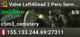 Valve Left4Dead 2 Peru Server (srcds1014-lim1.251.297)