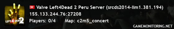 Valve Left4Dead 2 Peru Server (srcds2014-lim1.381.194)