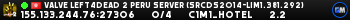 Valve Left4Dead 2 Peru Server (srcds2014-lim1.381.292)