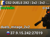 CS2 DUELS 2X2 | 2x2 | 2v2 #51 [RU] — CYBERSHOKE.NET (ONLY MIR