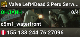 Valve Left4Dead 2 Peru Server (srcds2014-lim1.381.82)