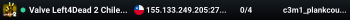 Valve Left4Dead 2 Chile Server (srcds1010-scl1.241.112)