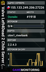 Valve Left4Dead 2 Chile Server (srcds1020-scl1.241.212)