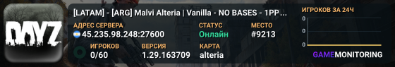 [LATAM] - [ARG] Malvi Alteria | Vanilla - NO BASES - 1PP - 5MAX