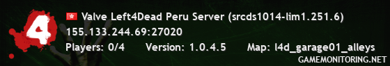 Valve Left4Dead Peru Server (srcds1014-lim1.251.6)