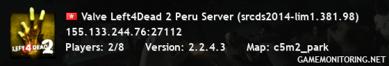 Valve Left4Dead 2 Peru Server (srcds2014-lim1.381.98)