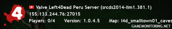 Valve Left4Dead Peru Server (srcds2014-lim1.381.1)