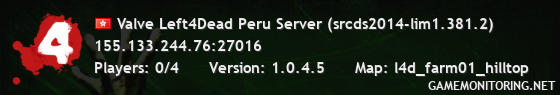 Valve Left4Dead Peru Server (srcds2014-lim1.381.2)