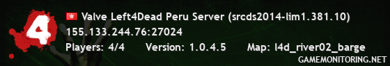 Valve Left4Dead Peru Server (srcds2014-lim1.381.10)