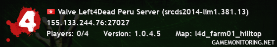 Valve Left4Dead Peru Server (srcds2014-lim1.381.13)