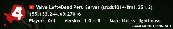 Valve Left4Dead Peru Server (srcds1014-lim1.251.2)