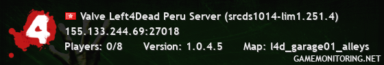 Valve Left4Dead Peru Server (srcds1014-lim1.251.4)