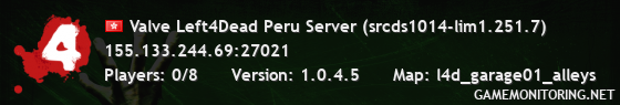 Valve Left4Dead Peru Server (srcds1014-lim1.251.7)