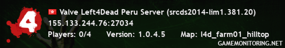 Valve Left4Dead Peru Server (srcds2014-lim1.381.20)