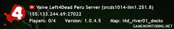 Valve Left4Dead Peru Server (srcds1014-lim1.251.8)