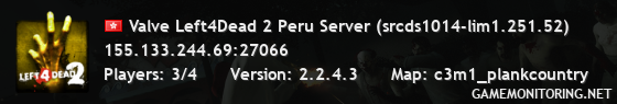 Valve Left4Dead 2 Peru Server (srcds1014-lim1.251.52)