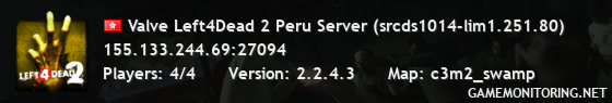 Valve Left4Dead 2 Peru Server (srcds1014-lim1.251.80)