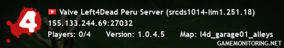 Valve Left4Dead Peru Server (srcds1014-lim1.251.18)