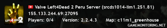 Valve Left4Dead 2 Peru Server (srcds1014-lim1.251.81)