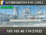 1sT.MN MATCH #18 | LIVE [11-11]