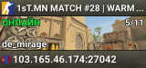 1sT.MN MATCH #28 | LIVE [3-5]